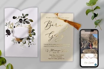 productos de invitaciones de boda y cajas para eventos