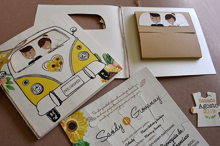 productos de invitaciones de boda y cajas para eventos